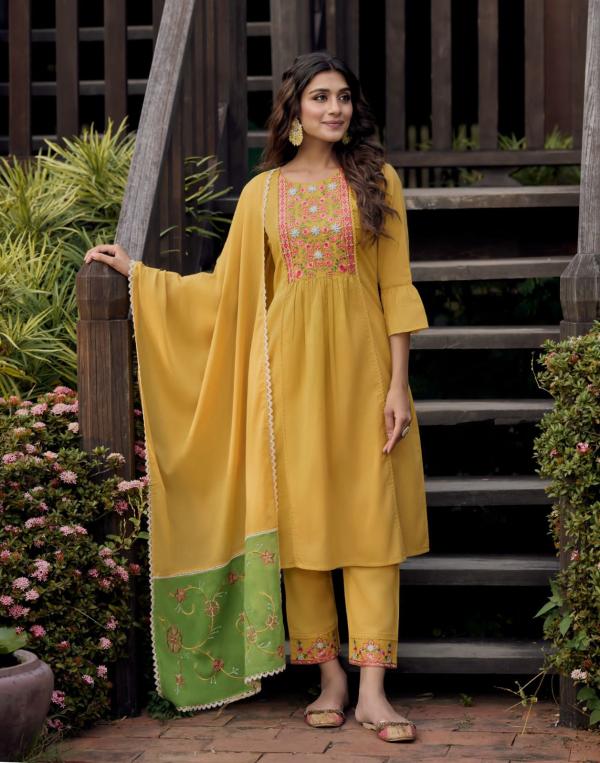 Lily And Lali Mahek Party Wear Kurti With Bottom Dupatta Collection